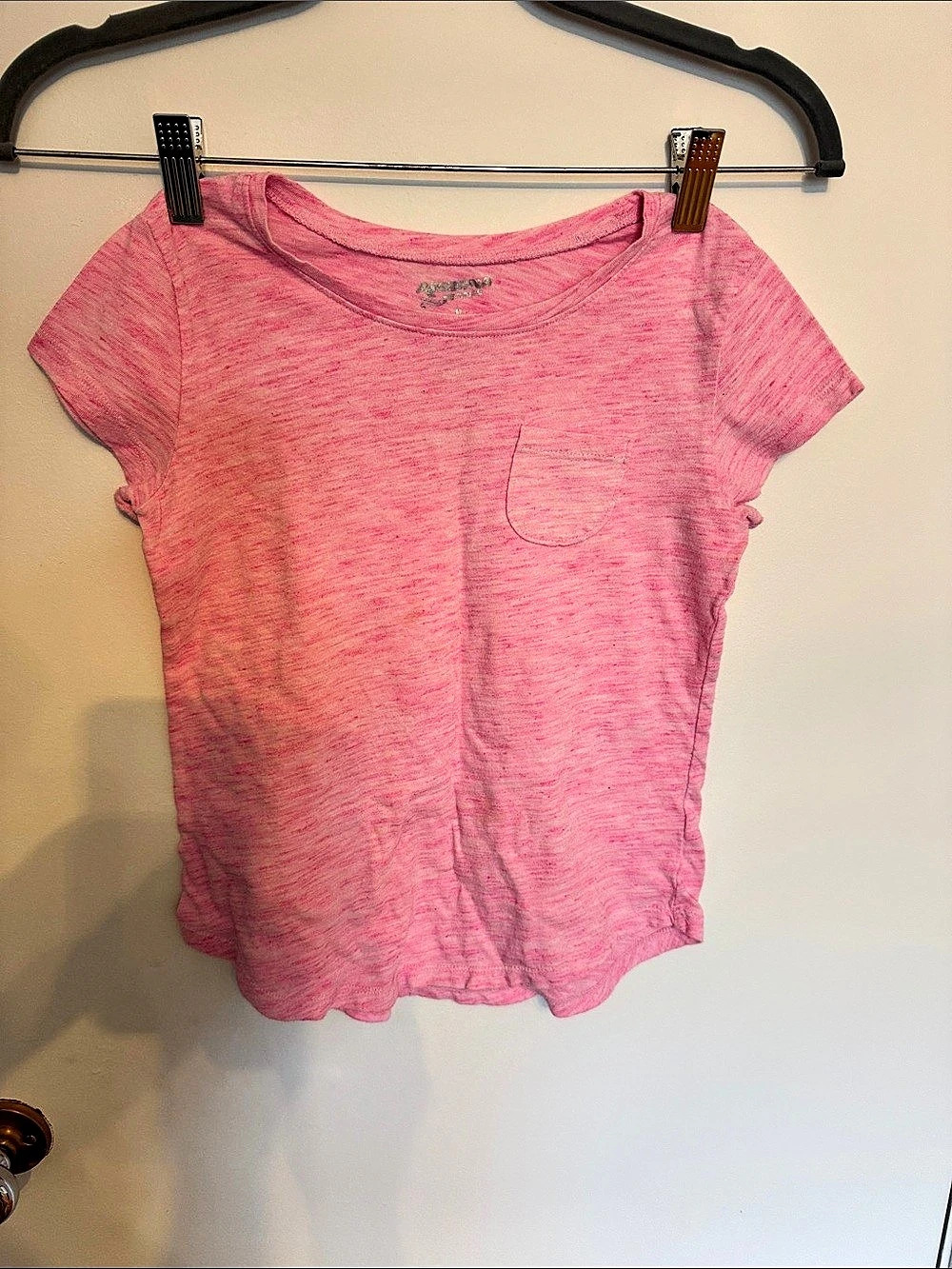 Arizona Jeans Co Short Sleeve Pocket Tee in Pink Size 10/12